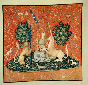 La dama y el unicornio: la vista de French School